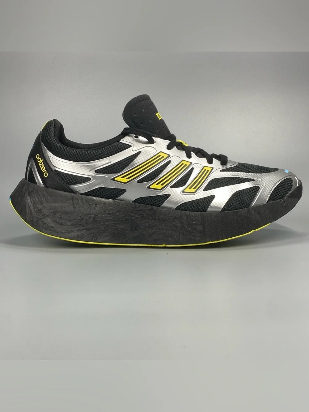 adidas Adizero Aruku JR1476 Black Silver Yellow Mens 11 Womens 12 New Shoes
